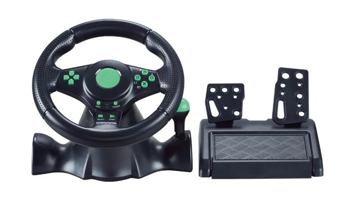 Джойстик руль игровой 3 В 1 Vibration Steering Wheel PS2/PS3/PC USB с виброотдачей/ Игровой спортивный руль