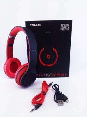 Наушники Beats Solo2 HD Bluetooth Tm-019 с MP3, FM радио, гарнитура (красные) CG08