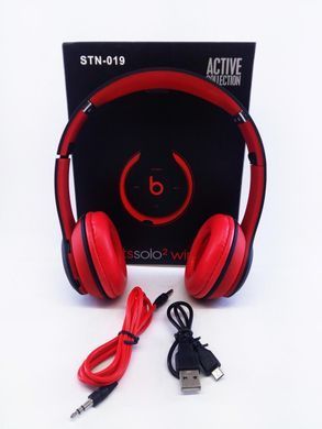 Наушники Beats Solo2 HD Bluetooth Tm-019 с MP3, FM радио, гарнитура (красные) CG08