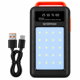 Power Bank Aroimac 56-68 80000 mAh черный &bull; Внешний аккумулятор Aroimac 56-68 80000 mAh с LED-фонарем и цифровым индикатором