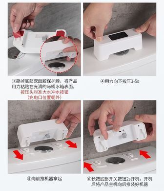 Бесконтактная сенсорная кнопка Sensor button для слива бачка унитаза