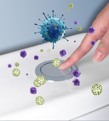 Бесконтактная сенсорная кнопка Sensor button для слива бачка унитаза