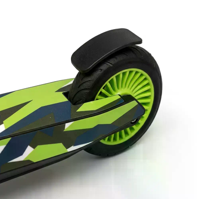 Трюковой самокат 110 мм F10 Green &bull; Самокат для трюков и активного катания &bull; Двухколесный stunt scooter для детей и подростков