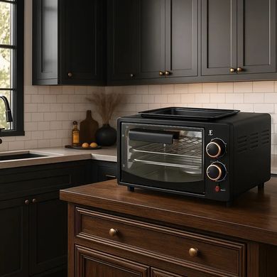 Багатофункційна міні-піч Hoffmans 12L 800W HM-748 &bull; Багатофункційна настільна міні-піч