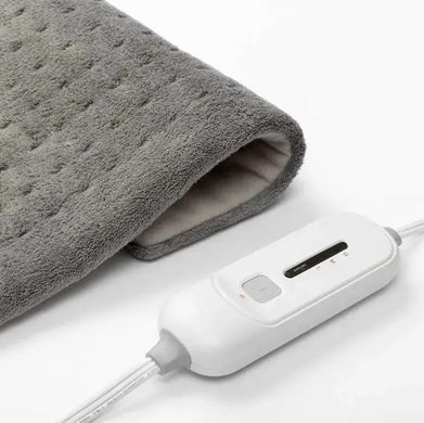 Зігрівальна електрична масажна підстилка – грілка MASSAGING WEIGHTED HEATING PAD від болю в спині · Флісова міні електропростирадло - накидка