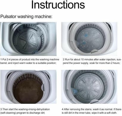 Антибактериальное средство для очистки стиральных машин Washing Machine Cleaner ∙ Универсальное средство для чистки и дезинфекции Washing Machine Cleaner стиральных машин