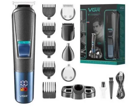 Профессиональный триммер для стрижки VGR V-108 10 в 1 ∙ Набор для стрижки VGR V-108 волос