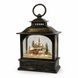 Новогодний ночник-фонарь XMAS WDL-24072D &bull; Декоративный светодиодный светильник в виде винтажного фонаря с зимней сценкой, эффектом снегопада и музыкальным режимом