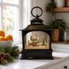 Новогодний ночник-фонарь XMAS WDL-24072D &bull; Декоративный светодиодный светильник в виде винтажного фонаря с зимней сценкой, эффектом снегопада и музыкальным режимом