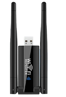 USB ретранслятор / підсилювач Wi-Fi сигналу на 2 антени ∙ Репітер USB Wi-Fi 300 Мбіт