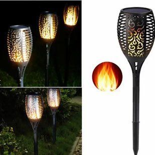 Фонарь садовый на солнечной батарее Solar flame, 50 см &middot; LED светильник в форме факела с классом защиты IP65