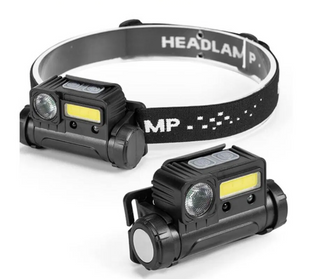 Налобный фонарь BL-123 XPE+COB с датчиком движения &bull; Фонарь налобный аккумуляторный BL-T123