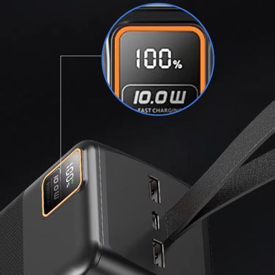 Портативное зарядное устройство Power Bank QC-Q25 &middot; Внешний аккумулятор с ремешком Повербанк 50000 mAh