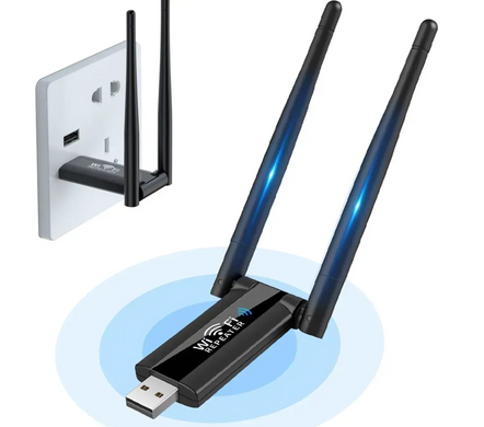 USB ретранслятор / підсилювач Wi-Fi сигналу на 2 антени ∙ Репітер USB Wi-Fi 300 Мбіт
