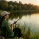 Удочка AND5979 133 см с катушкой &bull; Складная рыболовная удочка Fishing Rod 133 см для любительской рыбалки, поездок и отдыха