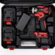 Электрический гайковерт MA752 24V с 2 аккумуляторами RED &bull; Аккумуляторный гайковерт MA752 для гаек, болтов, авто, гаража и мастерской