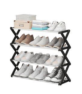 Полка для обуви shoe rack 42 х 18,5 х 49,5 см &bull; Стойка для обуви складная 4 яруса