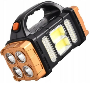Аккумуляторный LED фонарь-лампа Hurry Bolt HB-2678 с Power Bank на солнечной батарее ∙ Мультифункциональный портативный фонарь Hurry Bolt HB-2678