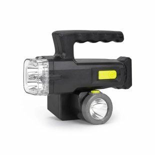 Фонарик TORCH LF-S09 аккумуляторный &bull; Ручной светодиодный фонарь с боковой COB-панелью, 4 режима работы, зарядка по USB, для кемпинга, рыбалки и дома