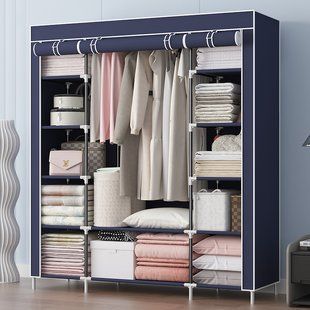 Тканевый шкаф Storage Wardrobe 68150 Органайзер &ndash; шкаф складной платяной на 3 секции