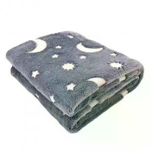 Плед светящийся в темноте Magic Blanket &bull; Мягкое одеяло 100&times;150 см со светящимся рисунком для детей, подростков и уютного отдыха