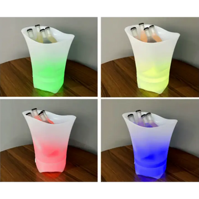 Світлове відро для льоду Bucket Light з Bluetooth &bull; LED відро для напоїв, бару, вечірки, пікніка та сервірування