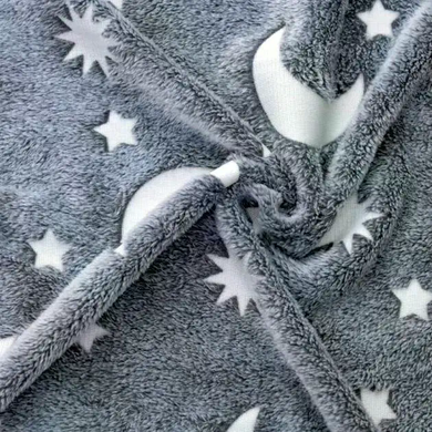 Плед светящийся в темноте Magic Blanket &bull; Мягкое одеяло 100&times;150 см со светящимся рисунком для детей, подростков и уютного отдыха