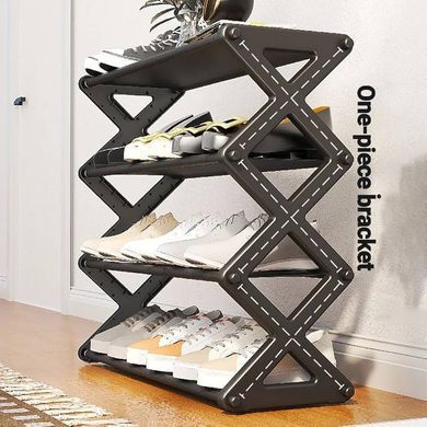 Полиця для взуття Shoe Rack 42 х 18,5 х 49,5 см &bull; Стійка для взуття складна 4 яруси