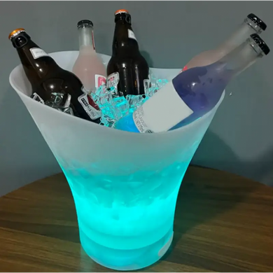 Світлове відро для льоду Bucket Light з Bluetooth &bull; LED відро для напоїв, бару, вечірки, пікніка та сервірування