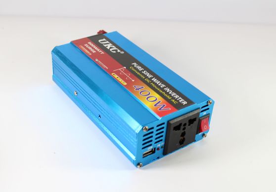 Перетворювач із чистою синусоїдою AC/DC 400W Інвертор напруги 12V-220V правильною синусоїдою