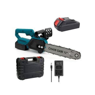Компактная аккумуляторная пила CHAIN SAW с шиной 12 и двумя батареями&bull; Цепная пила M-9019 на аккумуляторе