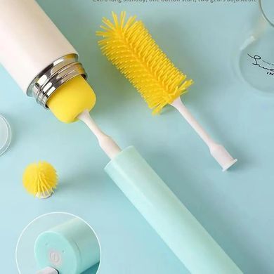 Электрическая беспроводная щетка &ndash; ершик Cup Cleaning Brush с насадками для уборки и мытья посуды &middot; USB зарядка