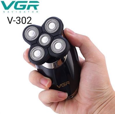 Водонепроницаемая электробритва VGR V-302 ∙ Беспроводная бритва VGR V-302 с комплектом насадок