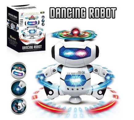 Танцующий робот Dancing Robot Детская интерактивная игрушка светящийся музыкальный робот