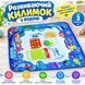 Акваковрик Aqua Magic Mat 100&times;80 см с водными маркерами &bull; Детский многоразовый коврик для рисования водой Aqua Magic Mat 100&times;80 см с исчезающими рисунками для творчества и развивающих игр