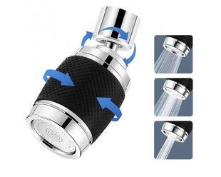 Аэратор DT-1222 360&deg; с фильтром &bull; Насадка на кран 360 Faucet Universal Pipe DT-1222 с 3 режимами и поворотным распылителем