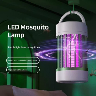 Лампа для знищення комах USB Camping Mosquito Lamp MA553 на акумуляторі &bull; Кемпінгова лампа від комарів для походів, відпочинку та дому &bull; Портативна пастка для комах