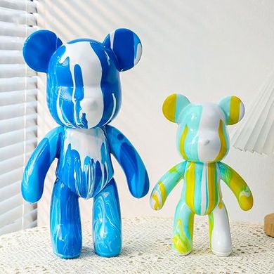 Флюидный медвежонок Fluid Bear Bearbrick с красками · Набор для творчества DIY Мишка Сделай сам, 23 см