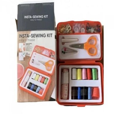 Компактний набір для шиття Insta Sewing Kit tasy ∙ Швейний набір для дому ∙ Нитки / голки / шпильки / ножиці / сантиметр / наперсток