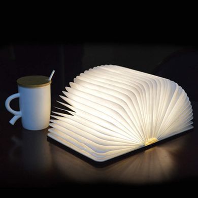 Складная LED лампа-книжка с аккумулятором 12х9 см ∙ Светильник - ночник в форме книги с регулируемой яркостью