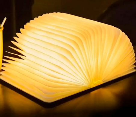 Складная LED лампа-книжка с аккумулятором 12х9 см ∙ Светильник - ночник в форме книги с регулируемой яркостью