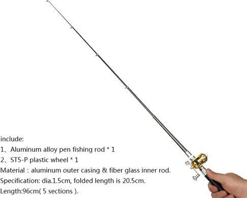 Карманная мини-удочка Fish Rod in Pen Case ∙ Удочка в виде ручки Fish Rod in Pen Case