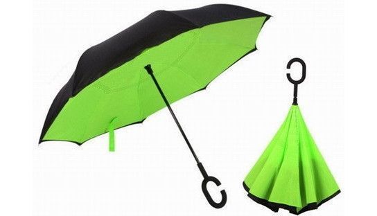 Зонт наоборот Up-Brella Зонт обратного сложения однотонный в чехле