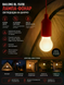 Фонарь-лампочка BAILONG BL-15418 &bull; Подвесной LED-фонарь BAILONG BL-15418 на шнурке и 3 батарейках AAA для дома и кемпинга