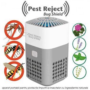 Отпугиватель комаров Mosquito Repellent &bull; Портативное средство от насекомых Mosquito Repellent с вентилятором и вставками на 4 батарейки AA