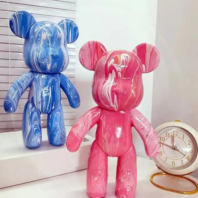 Флюїдне ведмежа Fluid Bear Bearbrick з фарбами · Набір для творчості DIY Мишка Зроби сам, 33 см