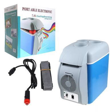 Автомобильный холодильник с функциями охлаждения и нагрева 2 в 1 Port Able Electronic, 7.5 л ∙ Переносной портативный автохолодильник от прикуривателя авто