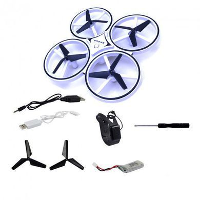 Квадрокоптер Drone 928 с перчаткой управления рукой и датчиками препятствий | Летающий дрон PR4