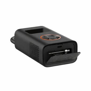 Автомобильный компрессор аккумуляторный с автоотключением и Power Bank ATJ-005 • Портативный беспроводной насос с цифровым дисплеем и LED-фонарем