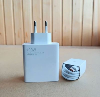 Блок питания 120W с кабелем Type-C Plug • Универсальный адаптер с поддержкой PD и QC